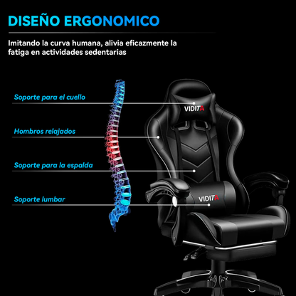 Silla Gamer Ergonómica Vidita GX2000