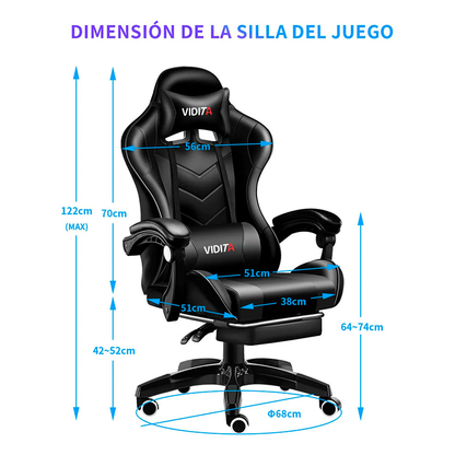 Silla Gamer Ergonómica Vidita GX2000