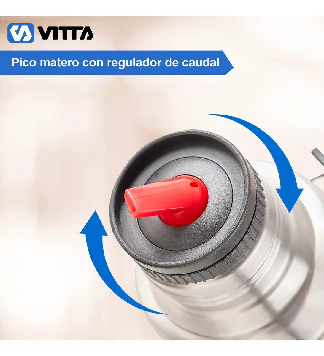 Termo Eléctrico Vitta 2 en 1 con Mate y Bombilla 1 Litro
