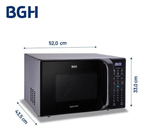 Microondas BGH 28L con Grill B228DN20 Digital