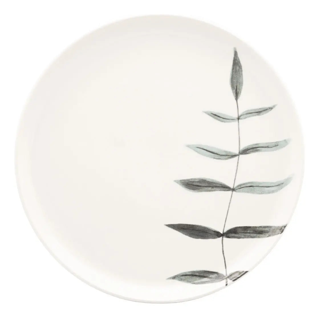 Set x30 piezas juego vajilla cerámica Samambaia oxford color blanco
