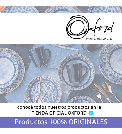 Juego De Vajilla Platos Decorados Energy Oxford 18 P