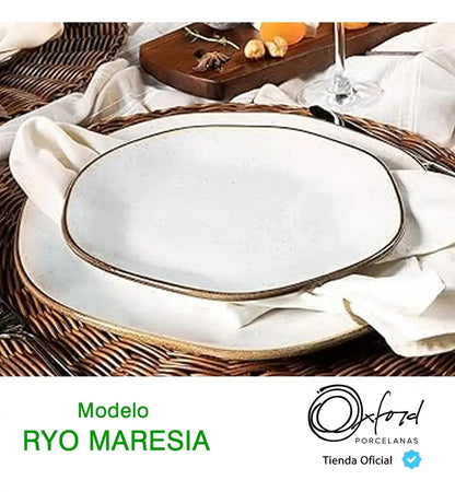 Juego De Vajilla Ryo Porcelana Oxford 30 Piezas Ct