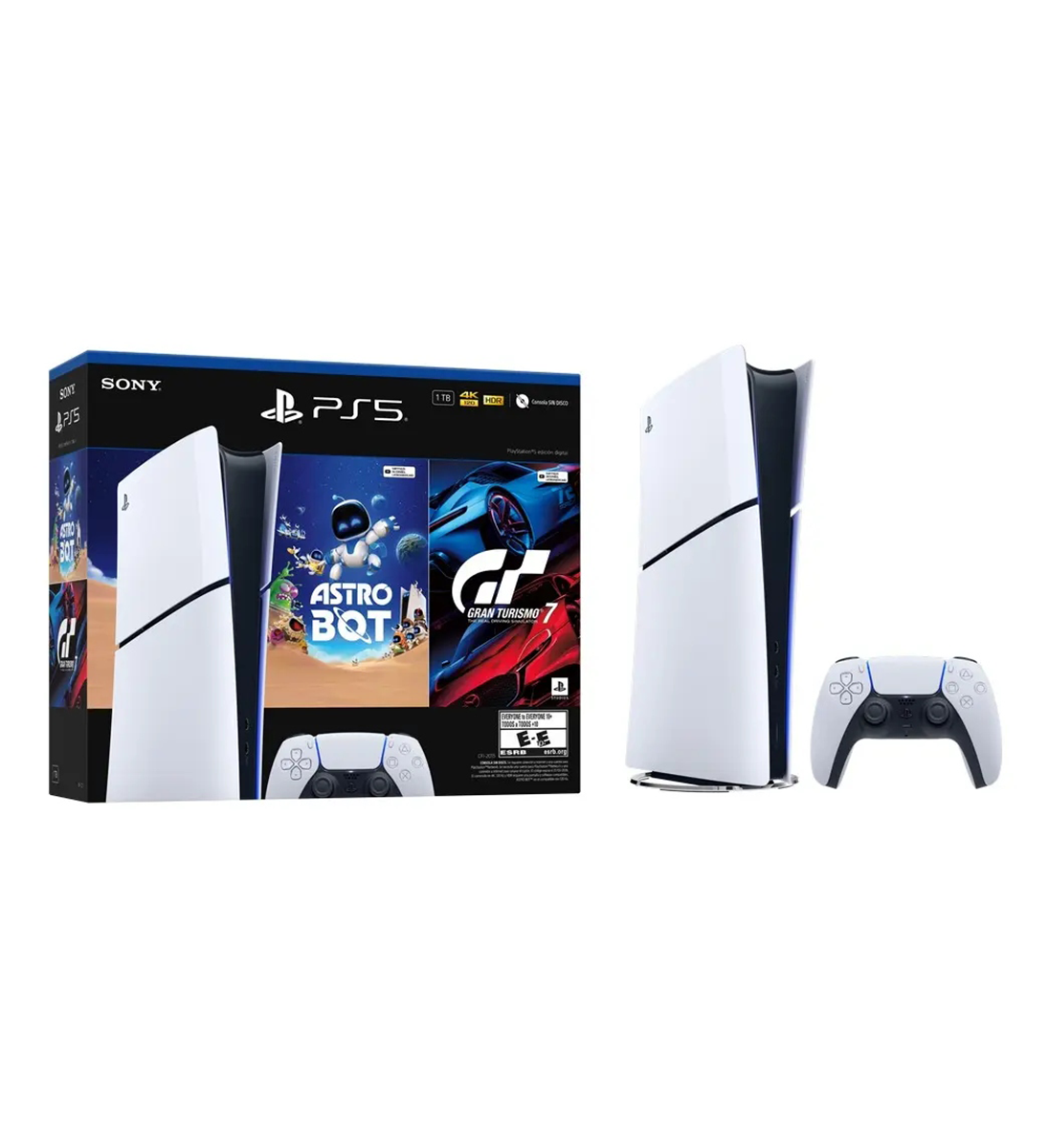 Consola Playstation 5 Slim Digital + Juegos Astro Bot Y Gt7 CFI-2015 Sony